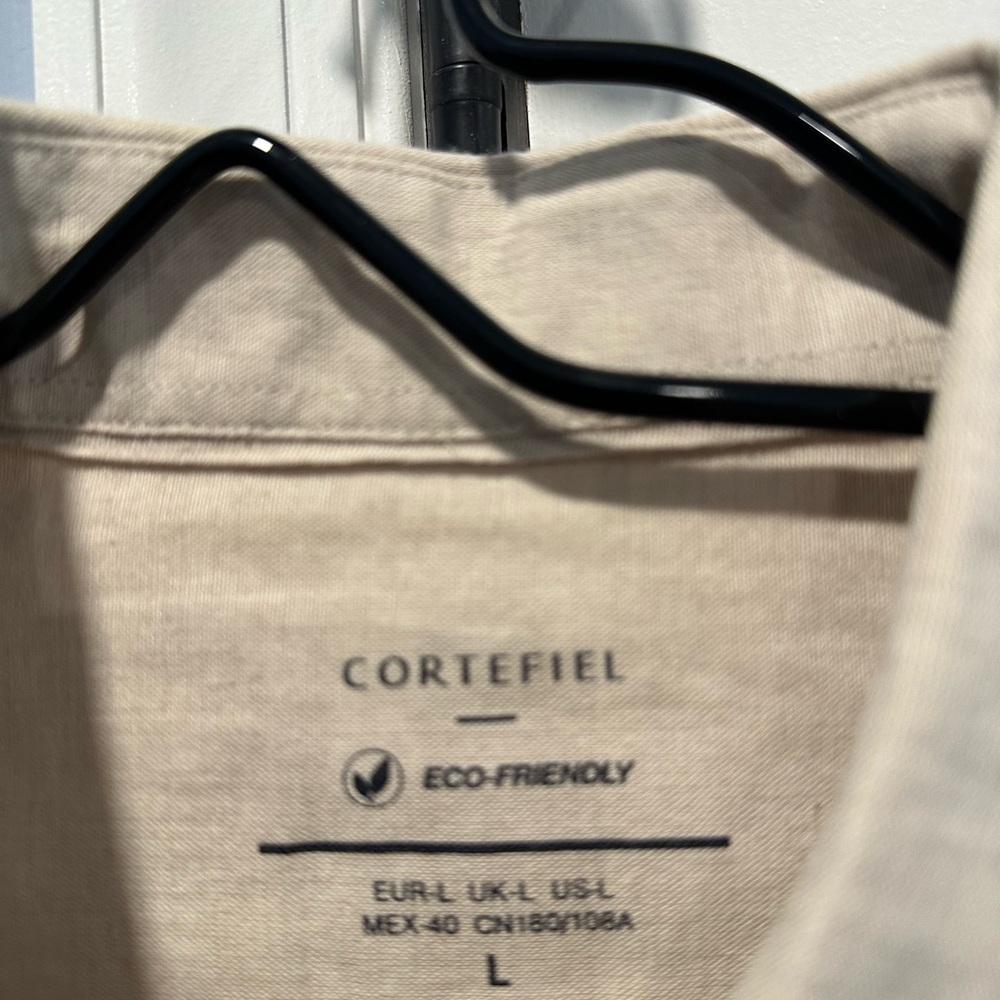 Cortefiel Tan Casual Button Down Shirt